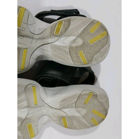 Sorel Explorer Blitz Stride Sandals Size 9.5 Black Sporty Hook Loop Mini Wedge - Picture 8 of 9